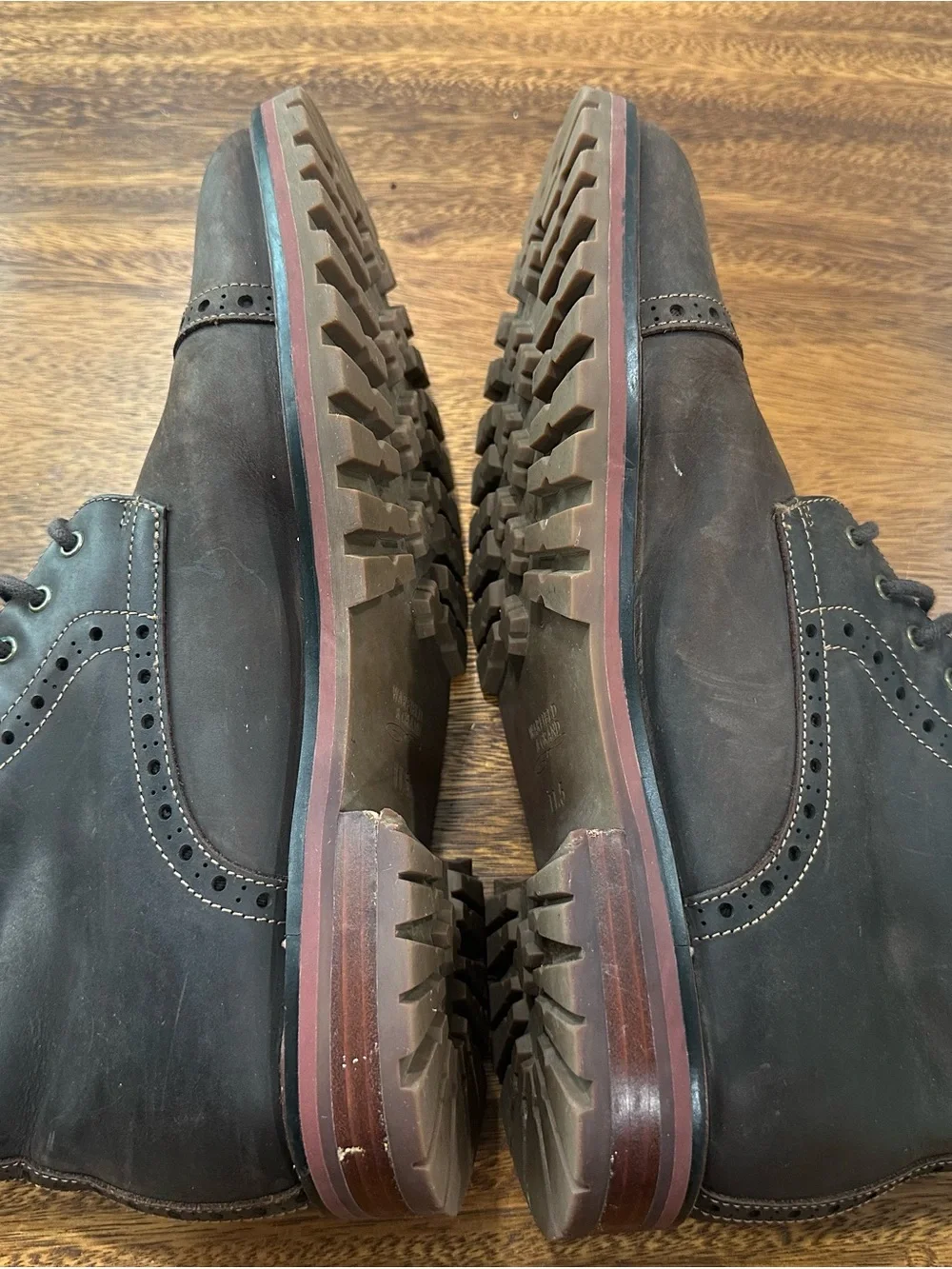 Warfield & Grand Presidio Cap Toe Brown Leather Dress Boots Men’s Sz 11.5 113806